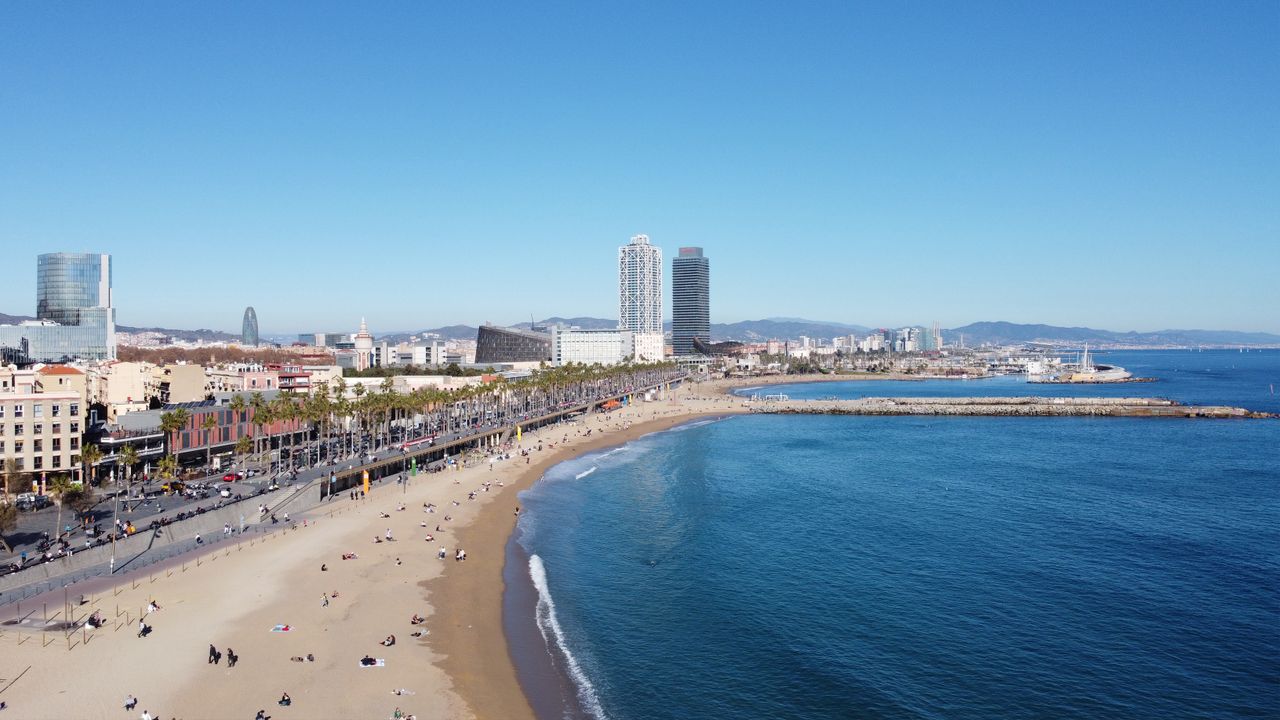 Barceloneta Beach in Barcelona